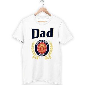 Funny Dad T-Shirt Could Use A Beer Humor Gift Graphic Retro Casual Tee 81